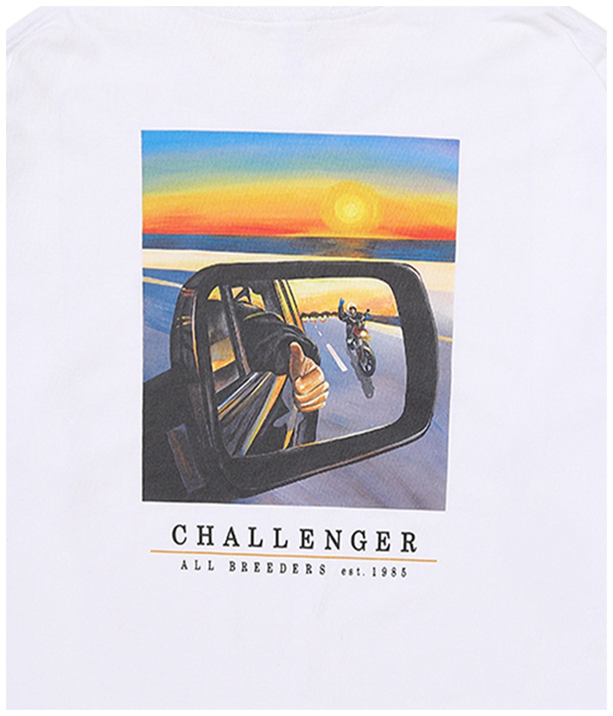 L/S SUNSET DRIVE TEE【WHITE】