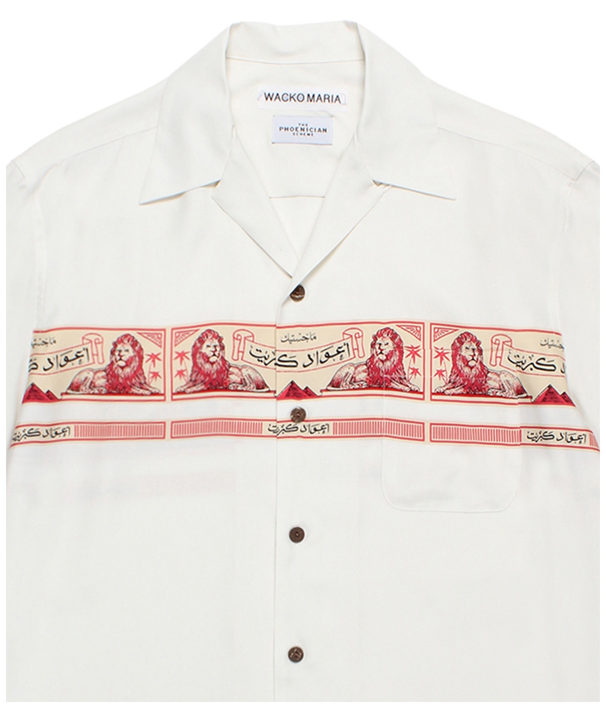 THE PHOENICIAN SCHEME / HAWAIIAN SHIRT (TYPE-2)【WHITE】｜WACKO 