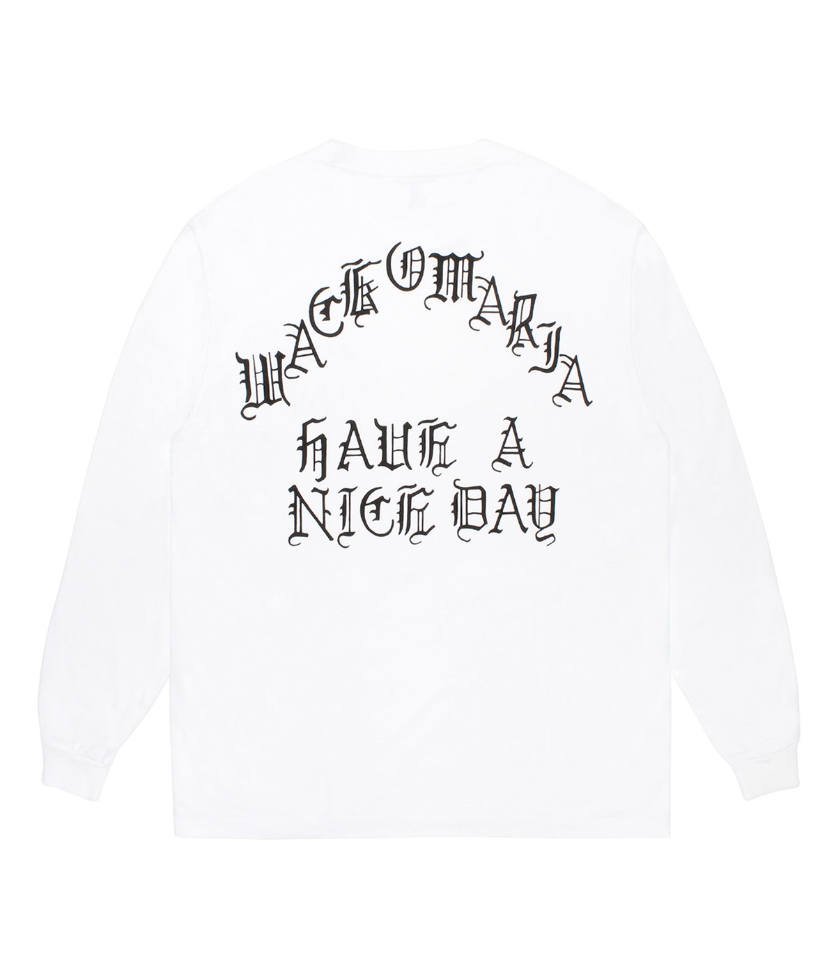 トップス WACKO MARIA WASHED LONG SLEEVE T-SHIRT WASHED HEAVY WEIGHT LONG SLEEVE T-SHIRT (TYPE-1)【WHITE】｜WACKO
