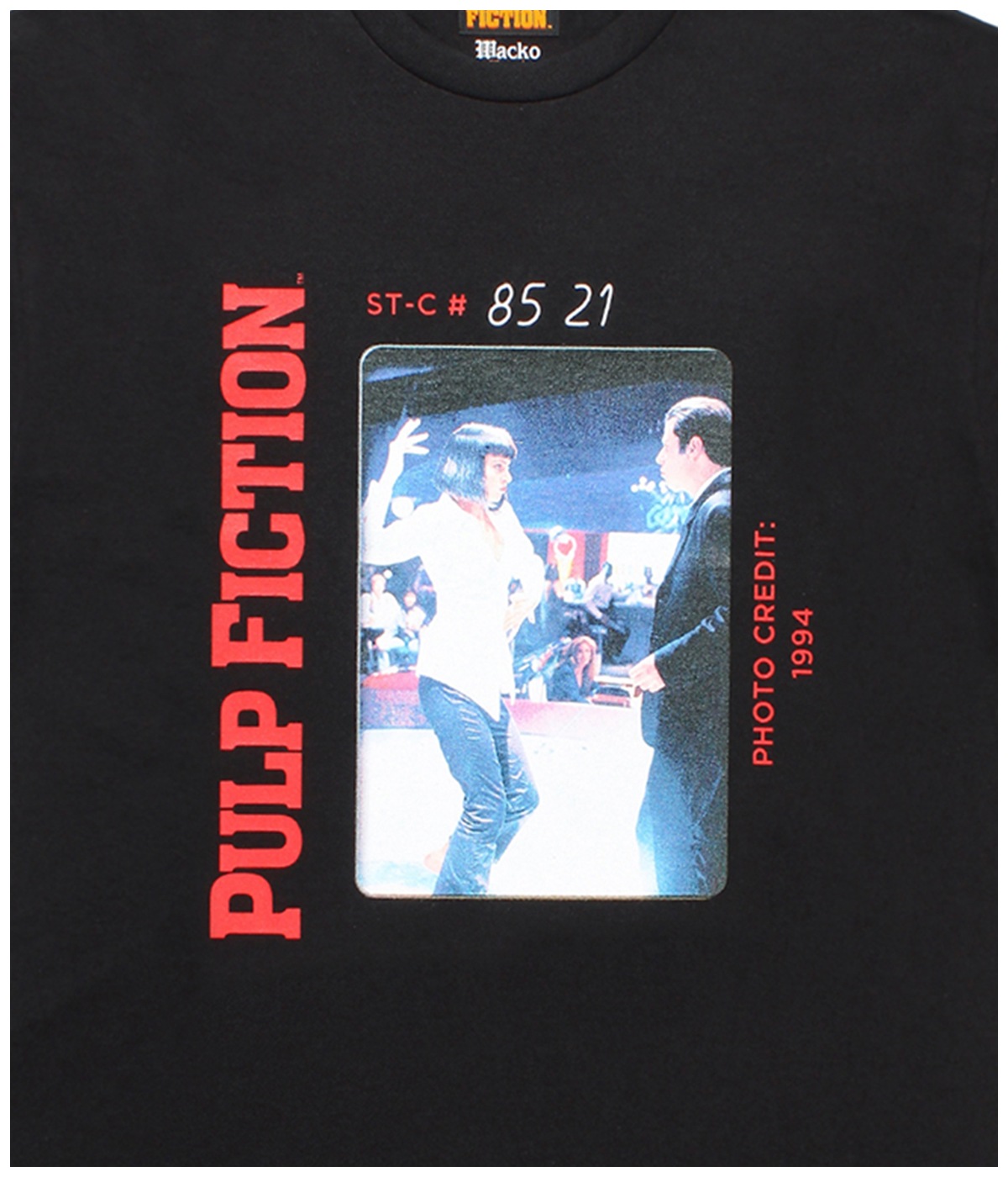 トップス L WACKO MARIA PULP FICTION T-SHIRT Black WACKO MARIA/PULP FICTION / T-SHIRT（BLACK）［プリントT-24