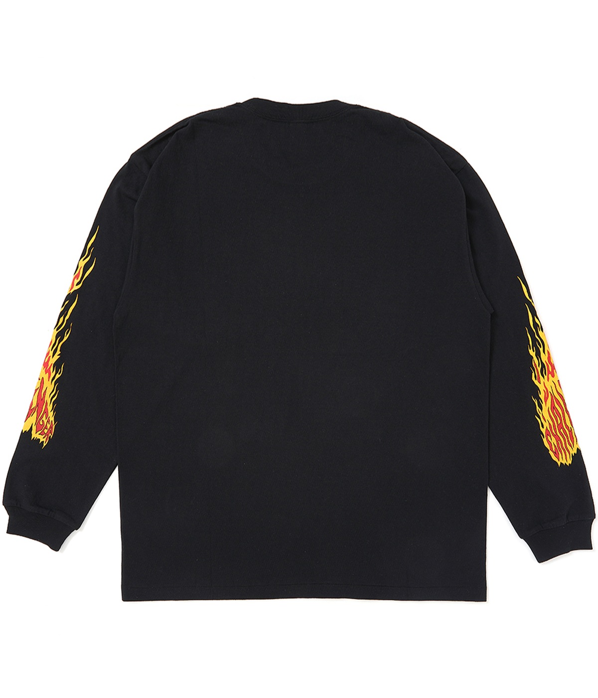 L/S SNAKING LOGO TEE【BLACK】