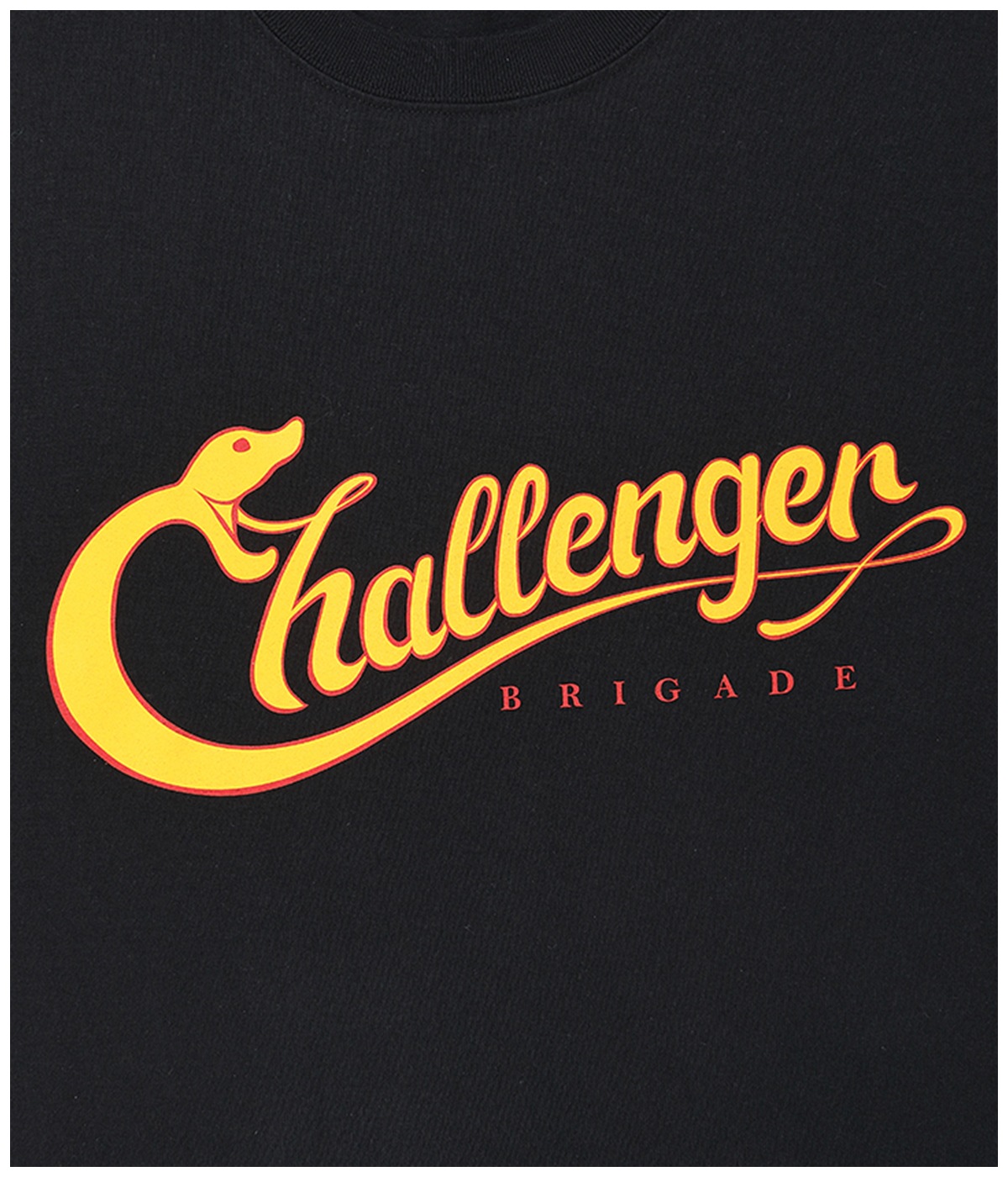 L/S SNAKING LOGO TEE【BLACK】