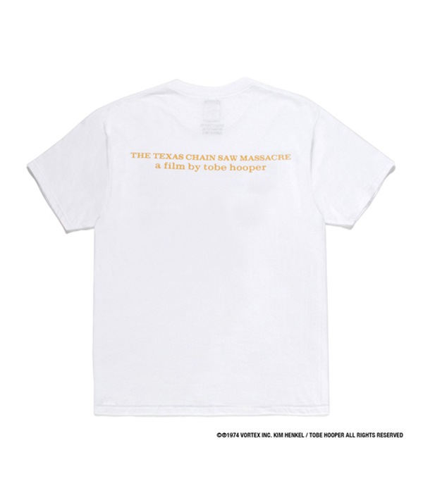 THE TEXAS CHAINSAW MASSACRE / CREW NECK T-SHIRT (TYPE-3)【WHITE】