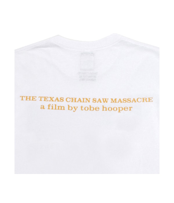 THE TEXAS CHAINSAW MASSACRE / CREW NECK T-SHIRT (TYPE-3)【WHITE