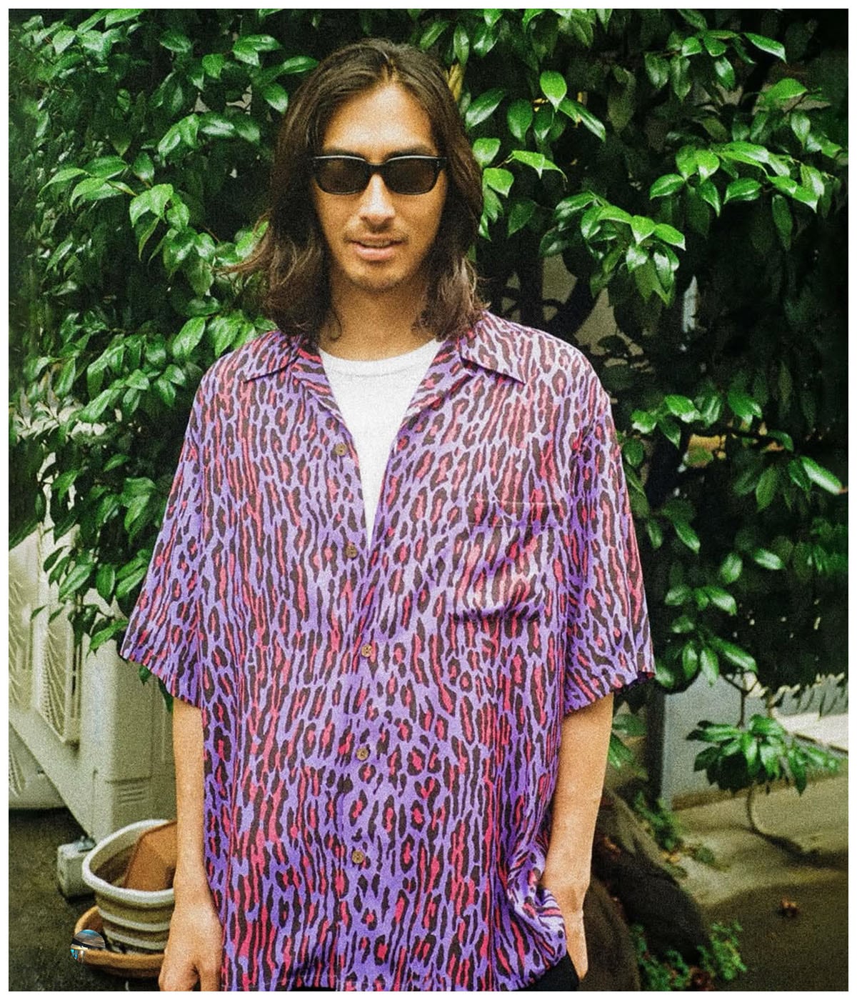 LEOPARD HAWAIIAN SHIRT (TYPE-4)【PURPLE】｜WACKO MARIA｜MELTING