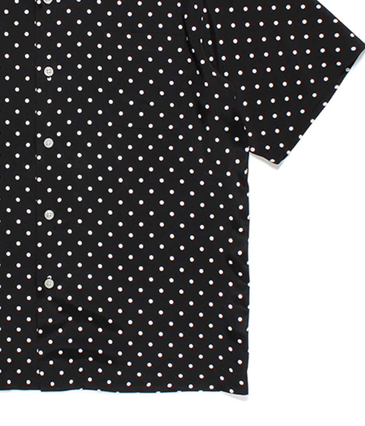 WACKO MARIA/SMALL DOTS OPEN COLLAR SHIRT（GRAY）［スモール