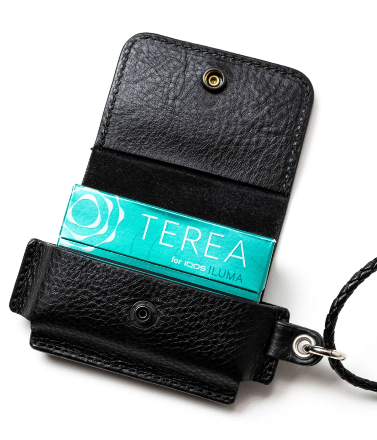 STUDS LEATHER IQOS & HEAT STICK CASE【BLACK】｜CALEE｜MELTING POT