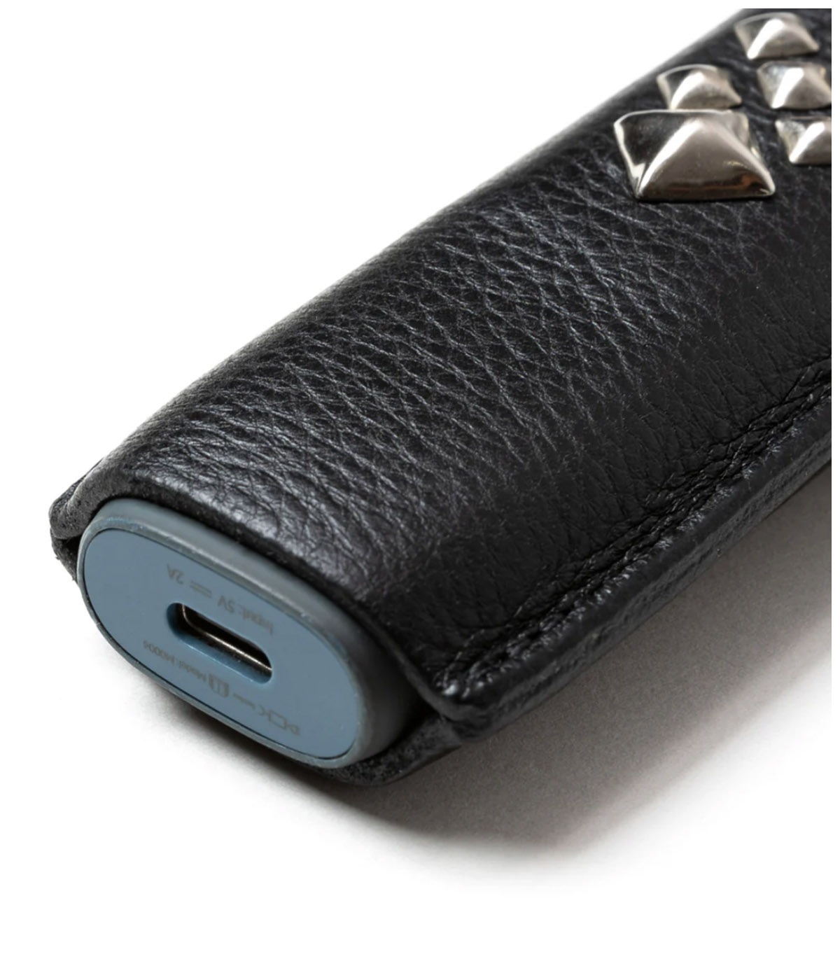 STUDS LEATHER IQOS & HEAT STICK CASE【BLACK】｜CALEE｜MELTING POT