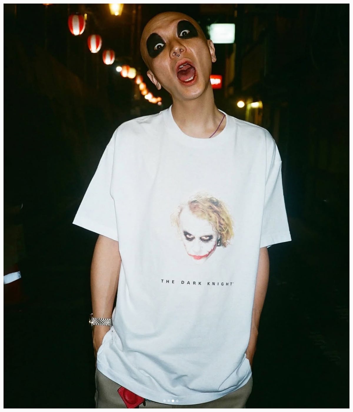 THE DARK KNIGHT TRILOGY / T-SHIRT (TYPE-2)【WHITE】｜WACKO MARIA