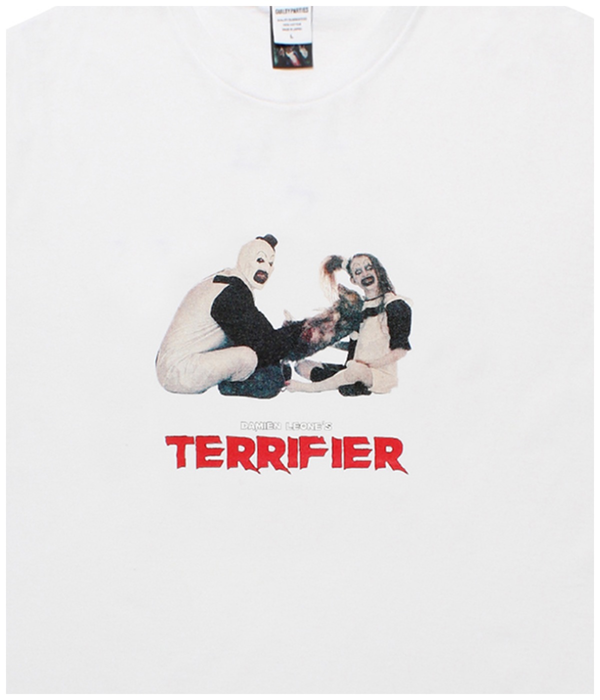 TERRIFIER / WASHED HEAVY WEIGHT T-SHIRT (TYPE-3)【WHITE】｜WACKO 
