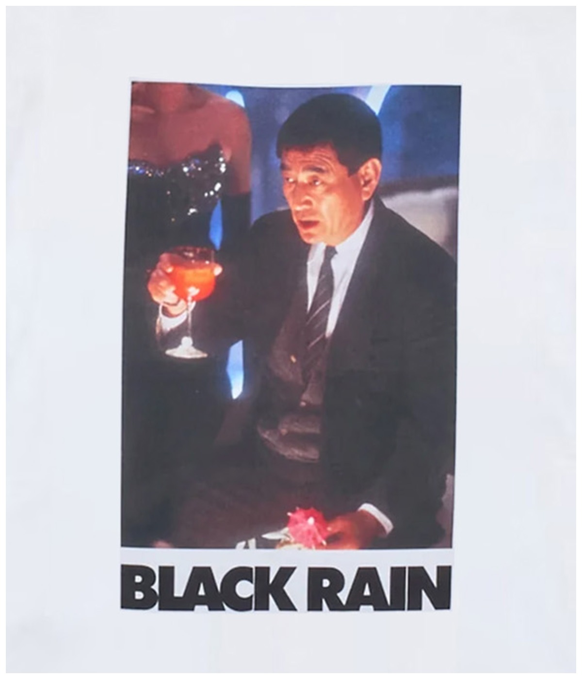 『Black Rain』tee dos【WHITE】