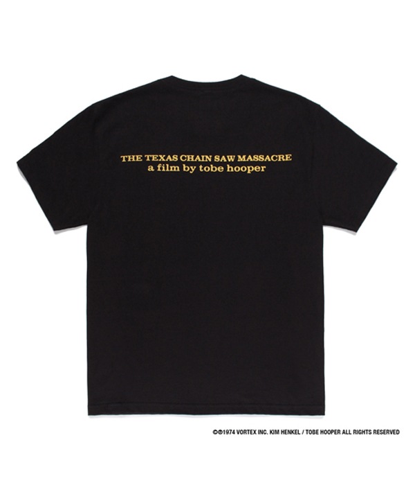 THE TEXAS CHAINSAW MASSACRE / CREW NECK T-SHIRT (TYPE-3)【BLACK