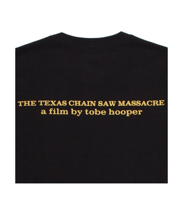 THE TEXAS CHAINSAW MASSACRE / CREW NECK T-SHIRT (TYPE-3)【BLACK