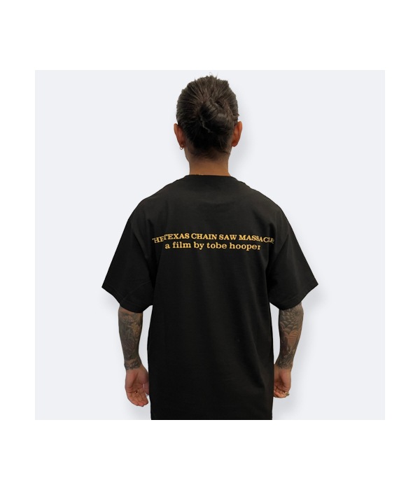THE TEXAS CHAINSAW MASSACRE / CREW NECK T-SHIRT (TYPE-3)【BLACK】