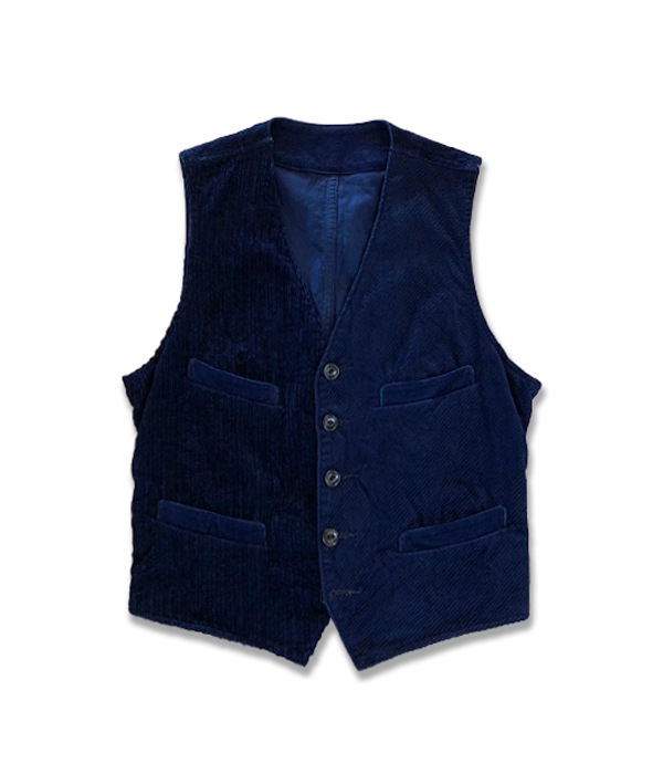 INDIGO MIXCORDYROY JACKET 3Piece SET