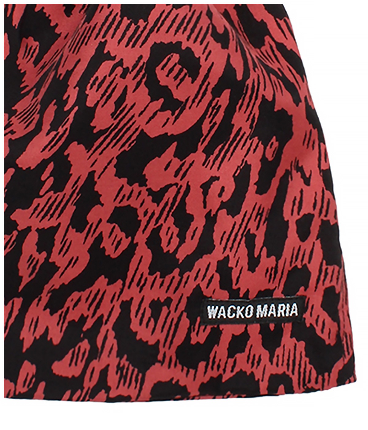 LEOPARD DRAWSTRING BAG【RED】｜WACKO MARIA｜MELTING POT（正規取扱