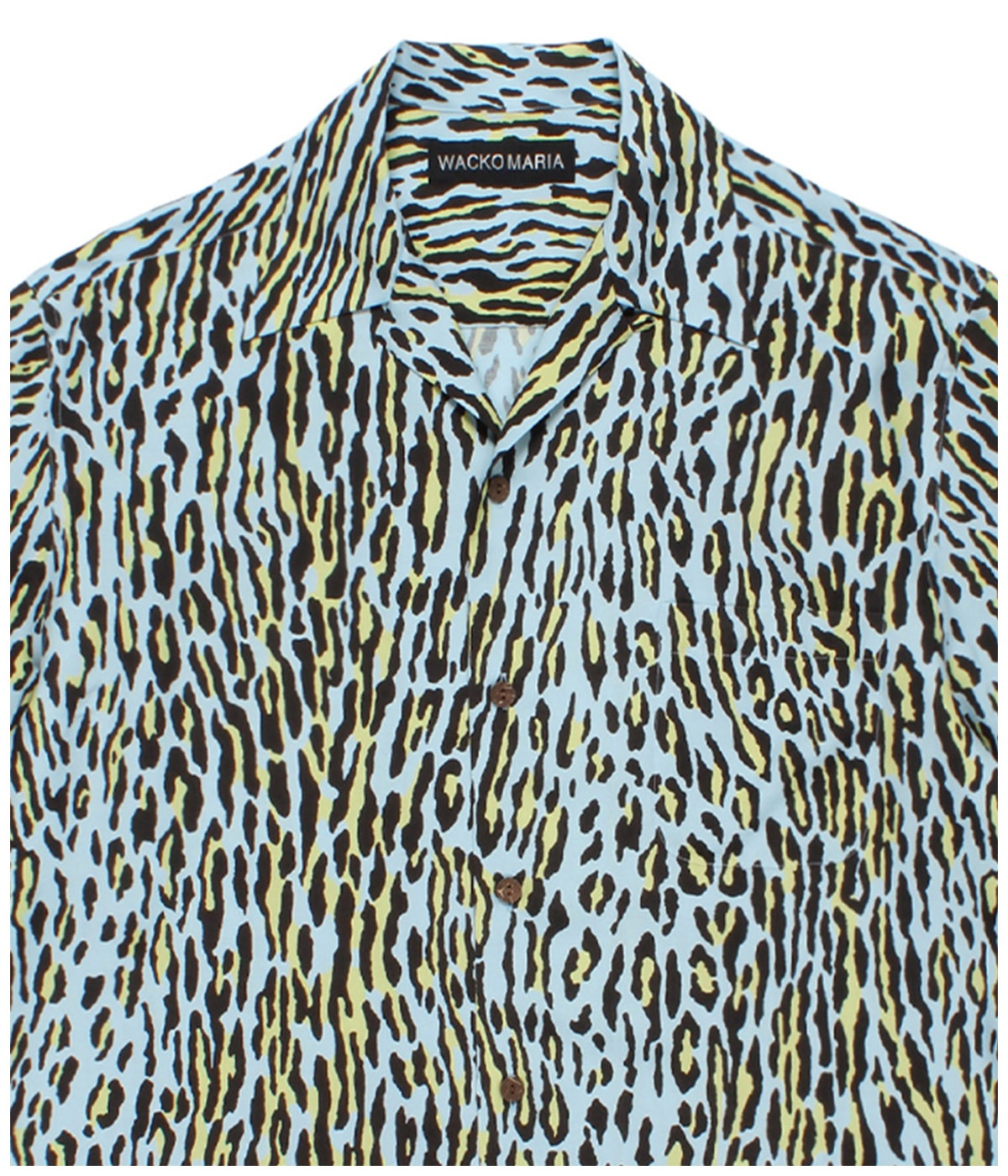 LEOPARD HAWAIIAN SHIRT (TYPE-4)【L-BLUE】