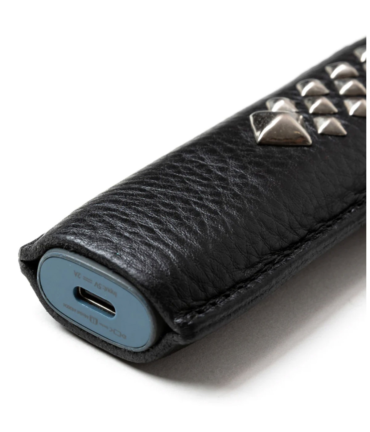 STUDS LEATHER IQOS CASE【BLACK】｜CALEE｜MELTING POT（正規取扱店
