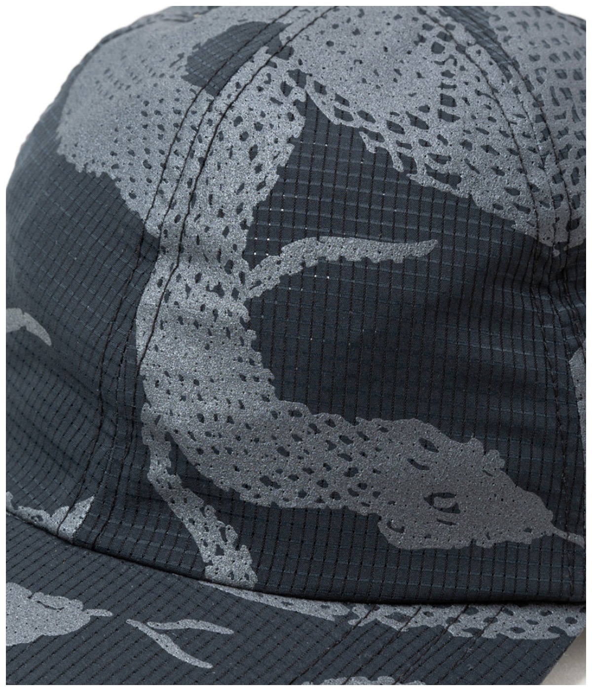 DOTAIR®︎ SNAKE PATTERN SOLID CAP -REFLECTOR-【BLACK】