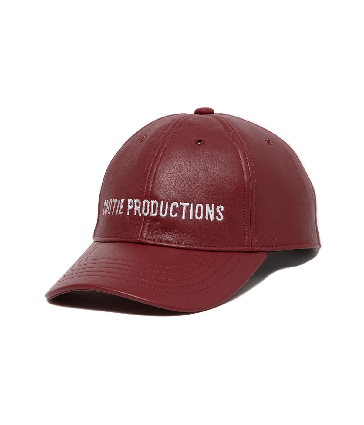 Leather 6 Panel Cap【CHERRY】｜COOTIE PRODUCTIONS®︎｜MELTING POT