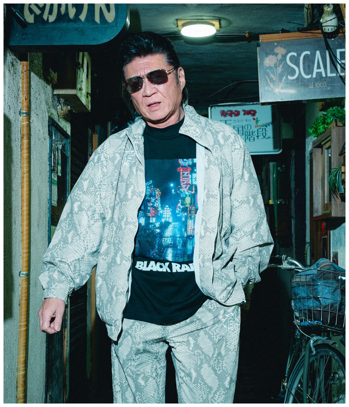 シ※ちゃん　希少XL完売品　Black Rain tee uno 松田優作 Black Rain』tee uno【BLACK】｜BUENA VISTA｜MELTING POT（正規取扱店