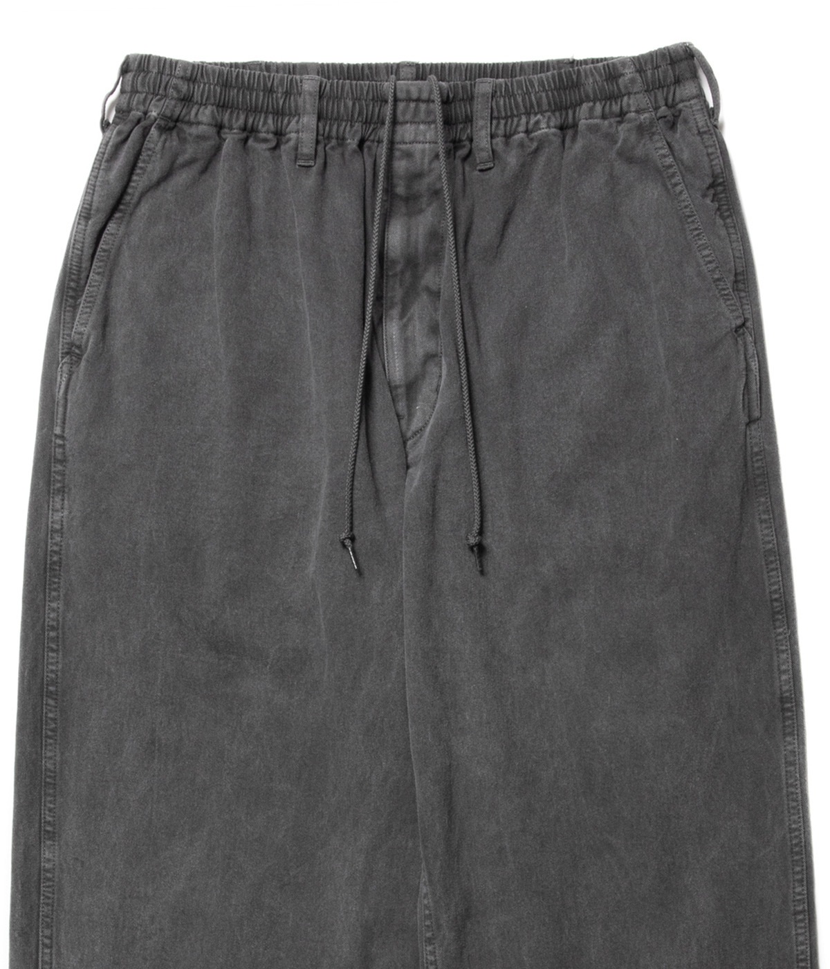 Pigment Dyed Hard Twisted Yarn Easy Pants【BLACK】｜COOTIE 