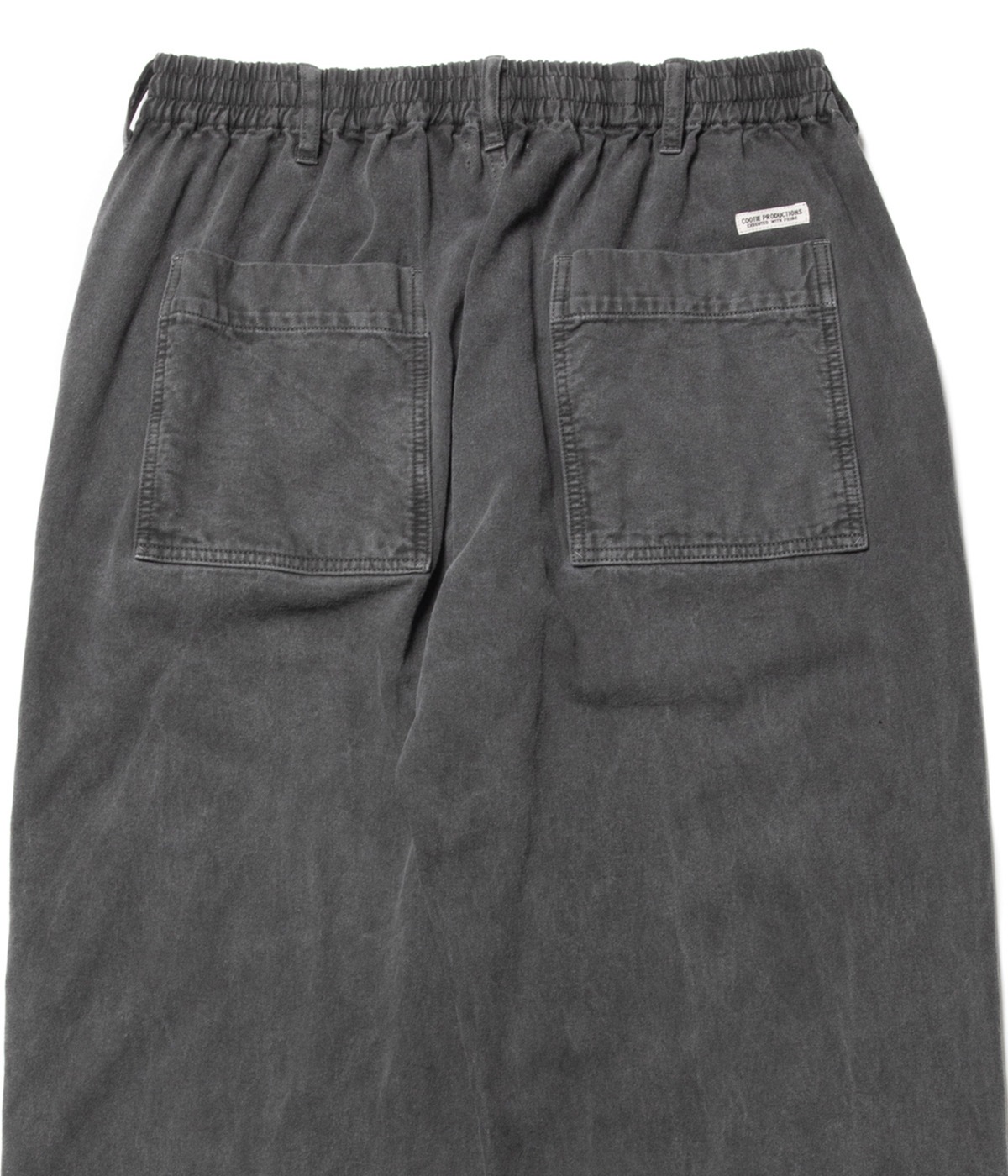 Pigment Dyed Hard Twisted Yarn Easy Pants【BLACK】｜COOTIE 