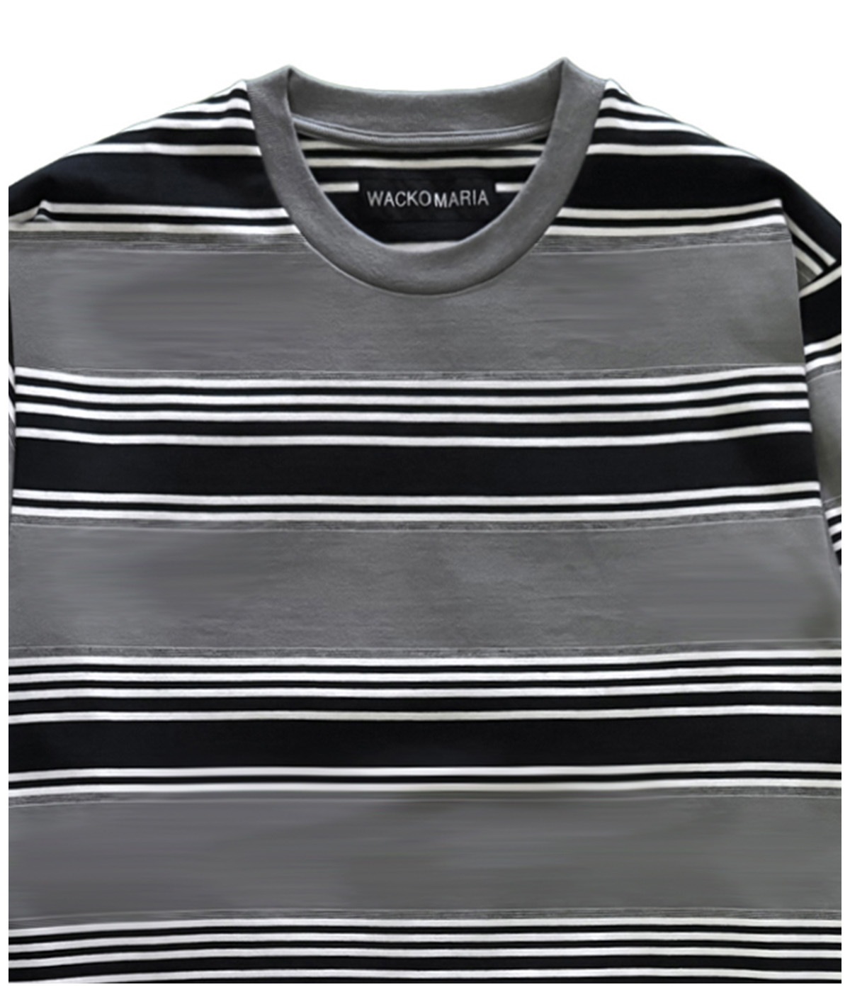 STRIPED LONG SLEEVE T-SHIRT (TYPE-3)【GRAY】