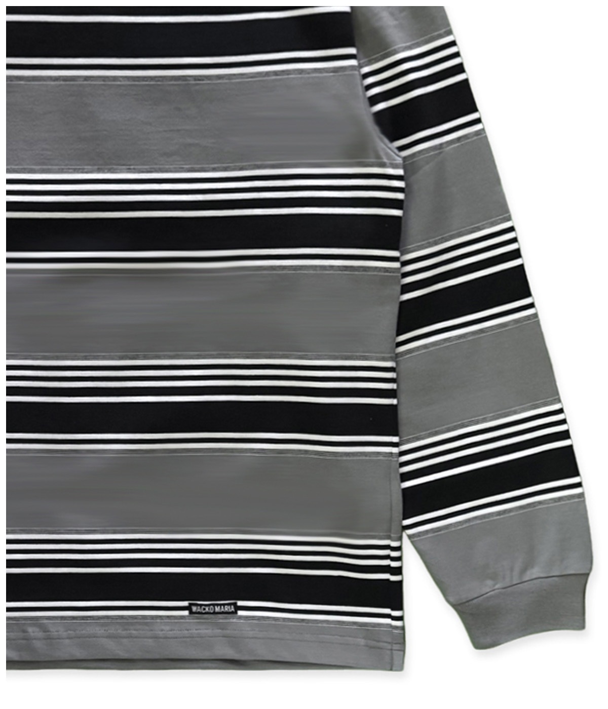 STRIPED LONG SLEEVE T-SHIRT (TYPE-3)【GRAY】