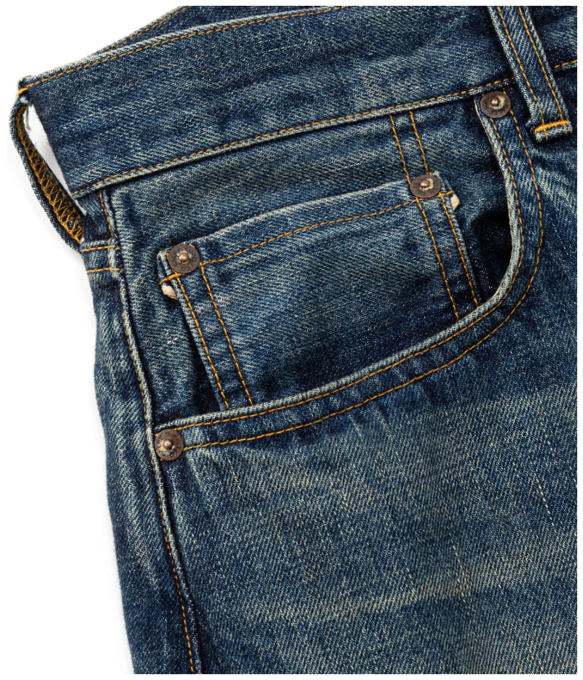 VINTAGE REPRODUCT DENIM PANTS -USED- 【USED INDIGO BLUE】
