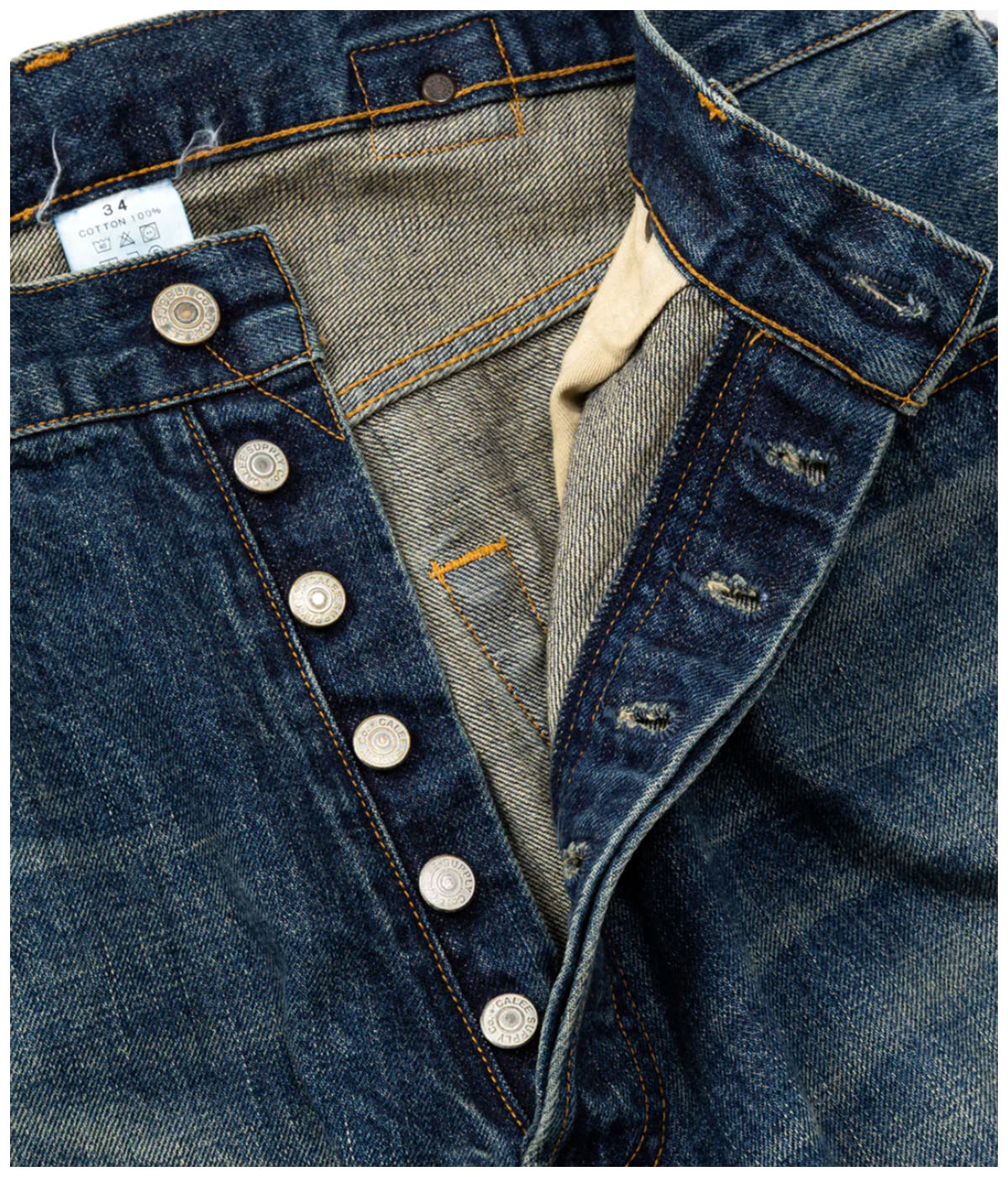 VINTAGE REPRODUCT DENIM PANTS -USED- 【USED INDIGO BLUE】