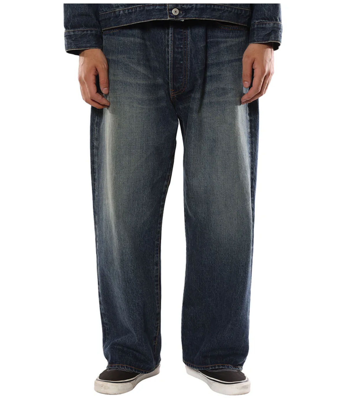 VINTAGE REPRODUCT DENIM PANTS -USED- 【USED INDIGO BLUE】