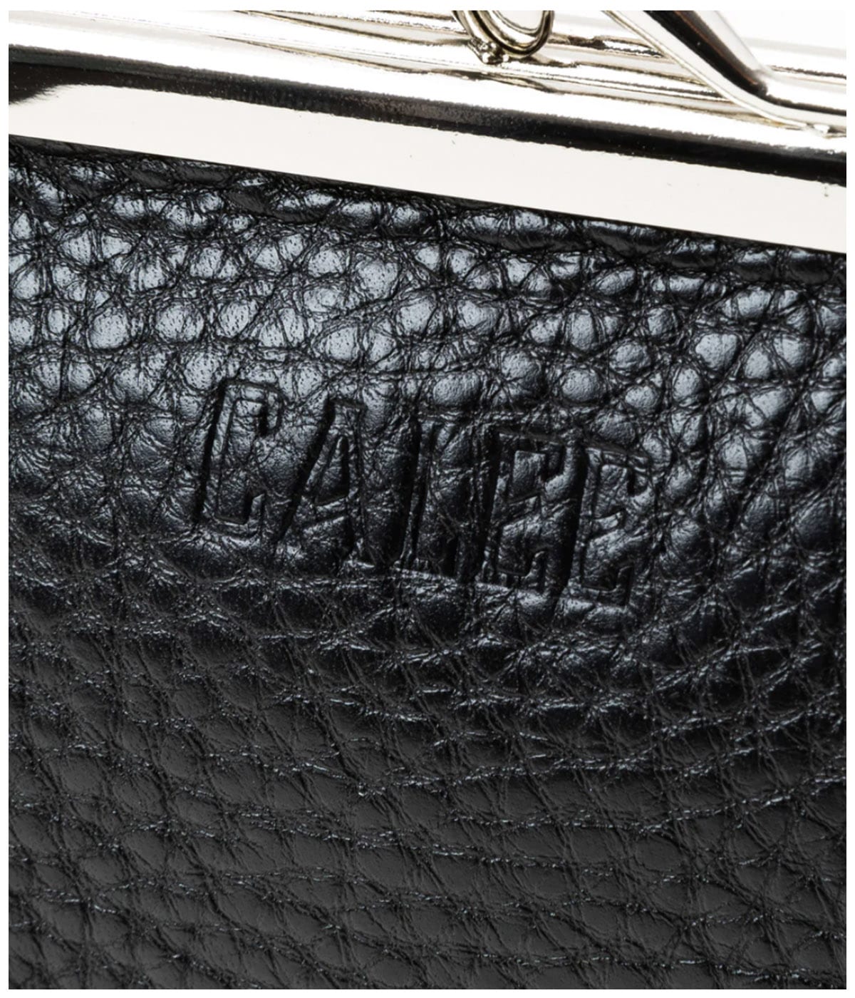 CALEE ウォレット STUDS LEATHER INTERNAL FLEX FRAME TYPE 2WAY MULTI WALLET【BLACK