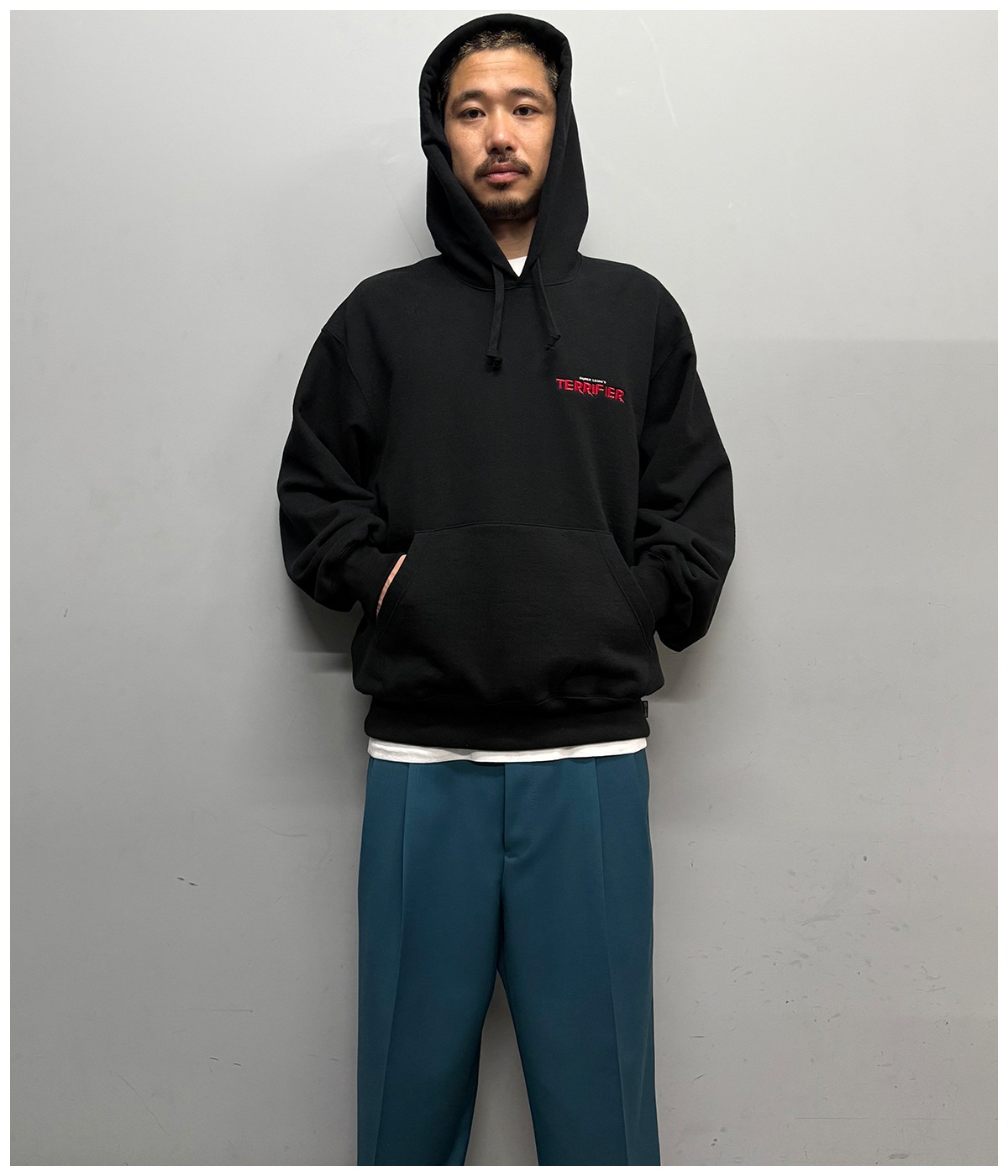 DORMEUIL / PLEATED TROUSERS (TYPE-1)【TURQUOISE】