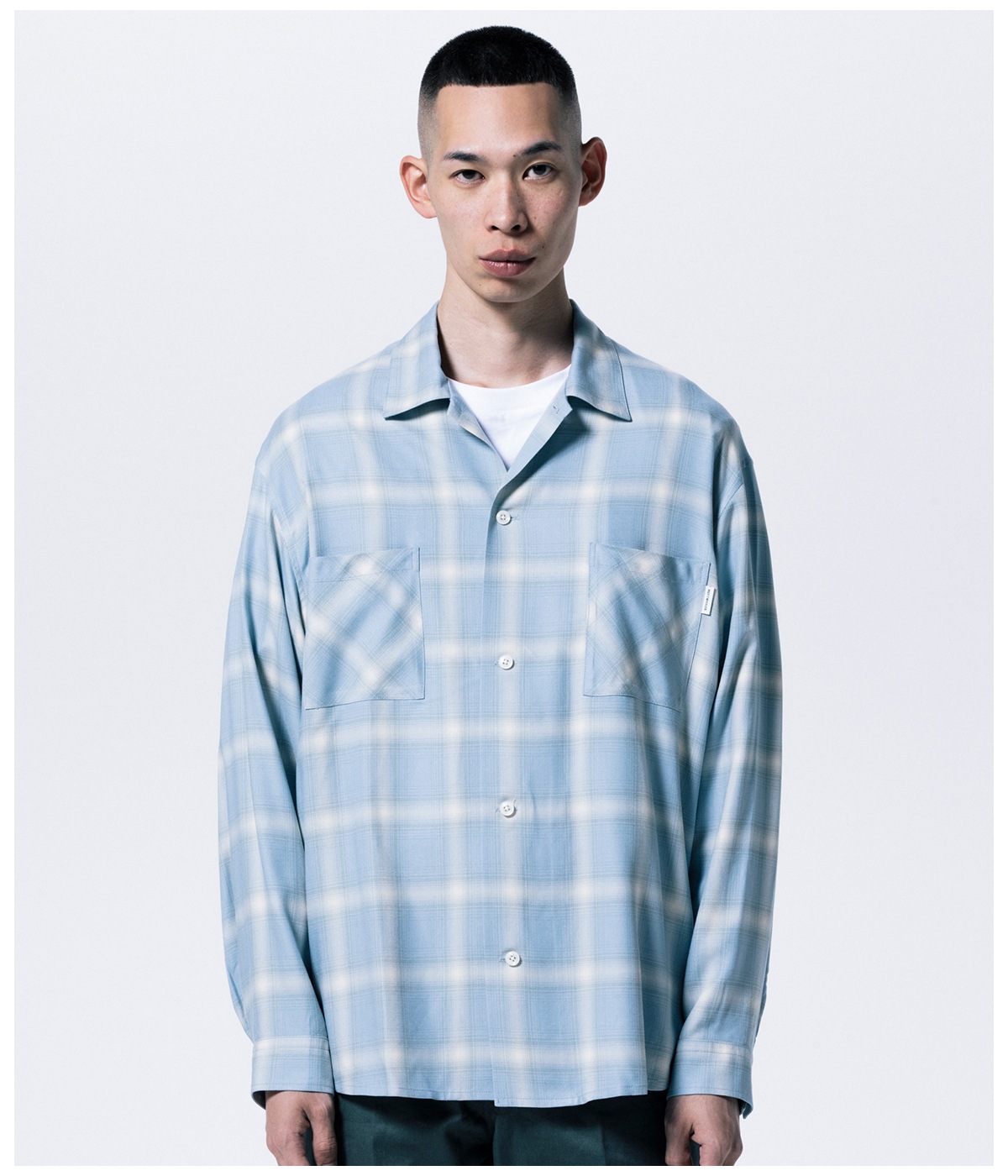 R9 OMBRE CHECK SHIRT【SAX】|ROTTWEILER|MELTING POT(正規取扱店 R9 OMBRE CHECK SHIRT【SAX】|ROTTWEILER|MELTING POT(正規取扱店