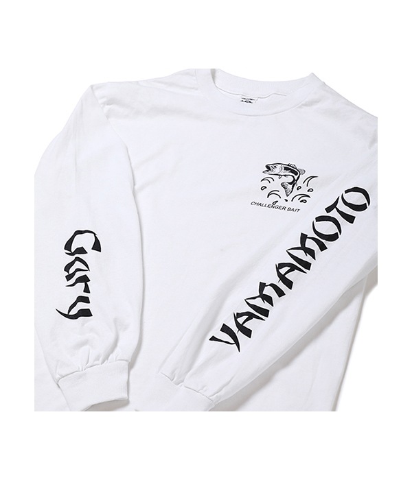 xGary YAMAMOTO L/S BAITS TEE【WHITE】｜CHALLENGER｜MELTING