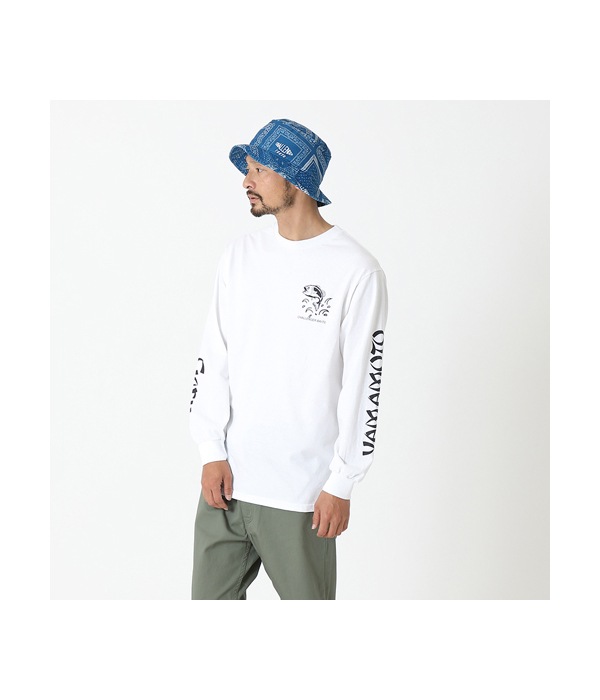xGary YAMAMOTO L/S BAITS TEE【WHITE】｜CHALLENGER｜MELTING POT 