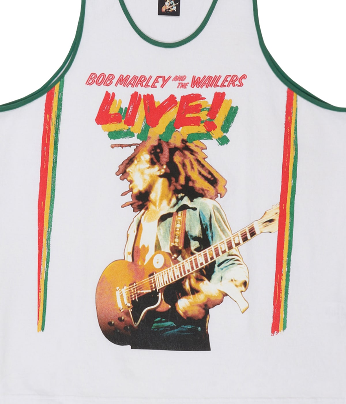 BOB MARLEY / TANK TOP【WHITE-GREEN】｜T-SHIRT｜MELTING POT（正規