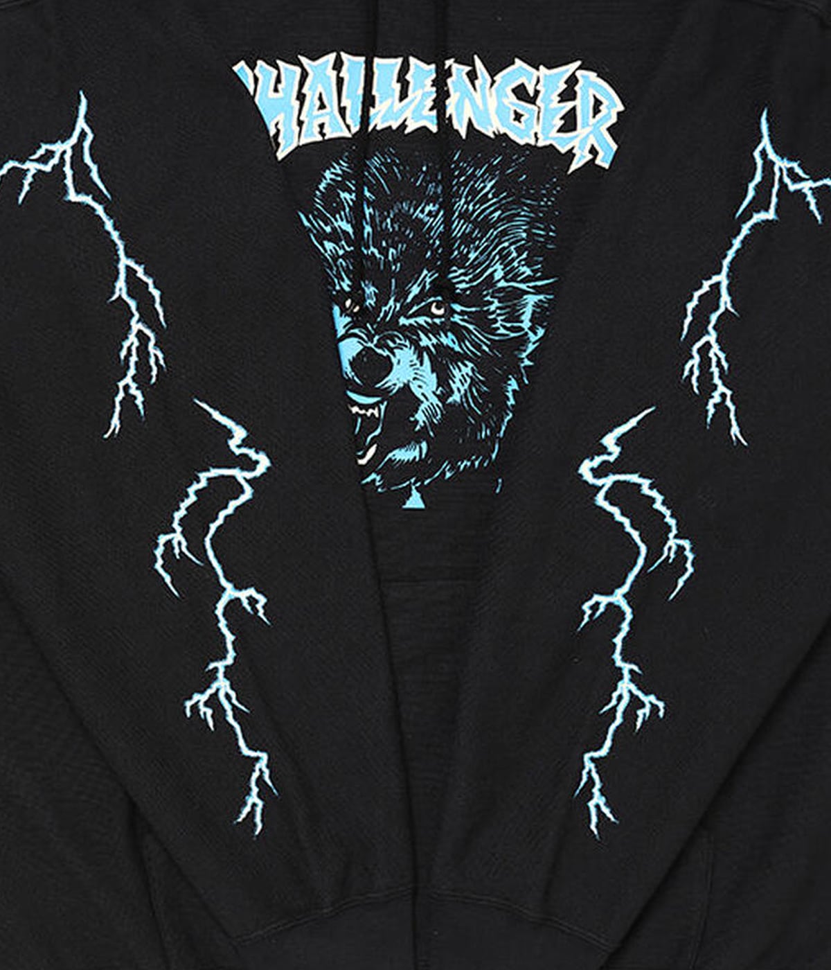 THUNDER WOLF HOODIE【BLACK】｜CHALLENGER｜MELTING POT（正規取扱店