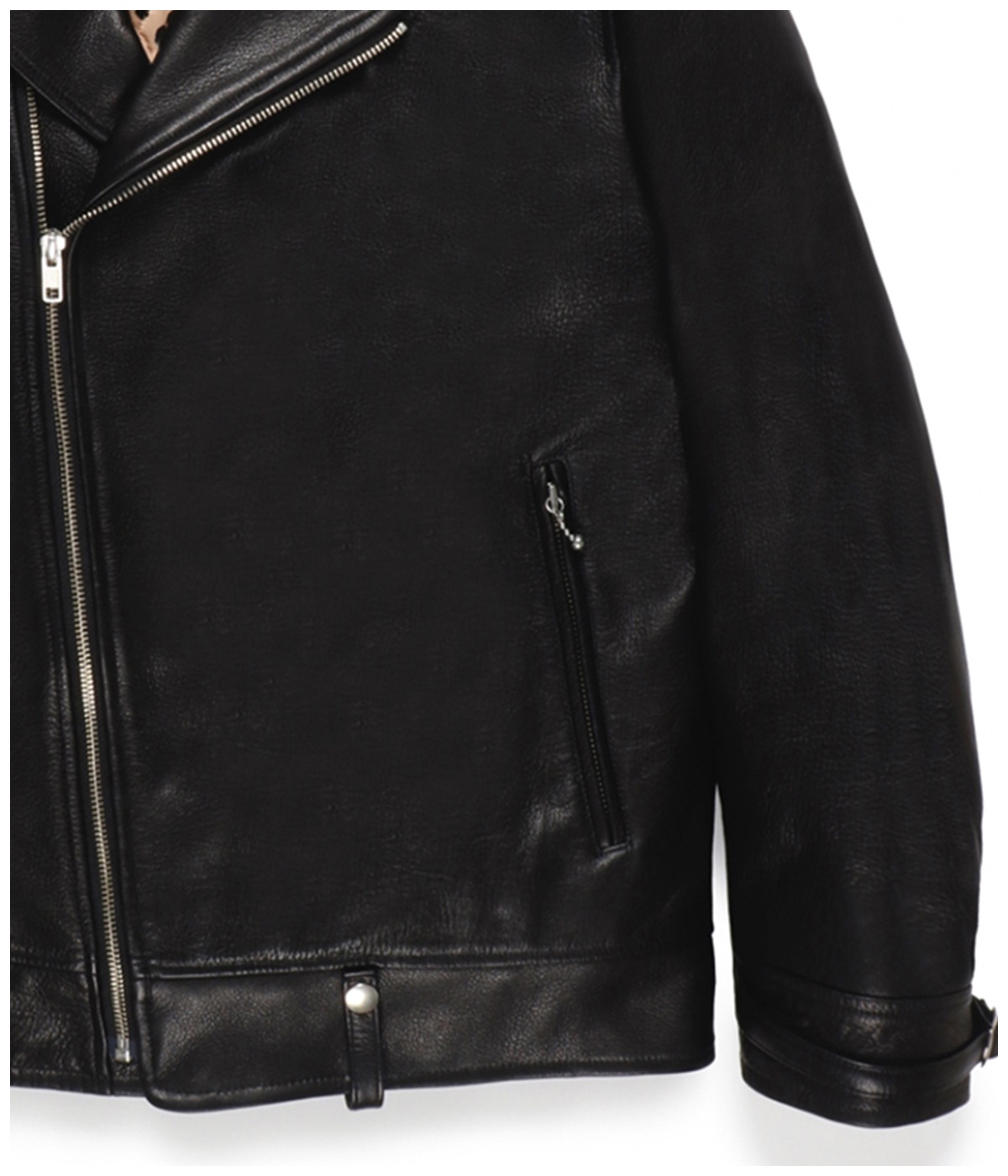 LEATHER DOUBLE RIDERS JACKET (TYPE-2)【BLACK】｜WACKO MARIA