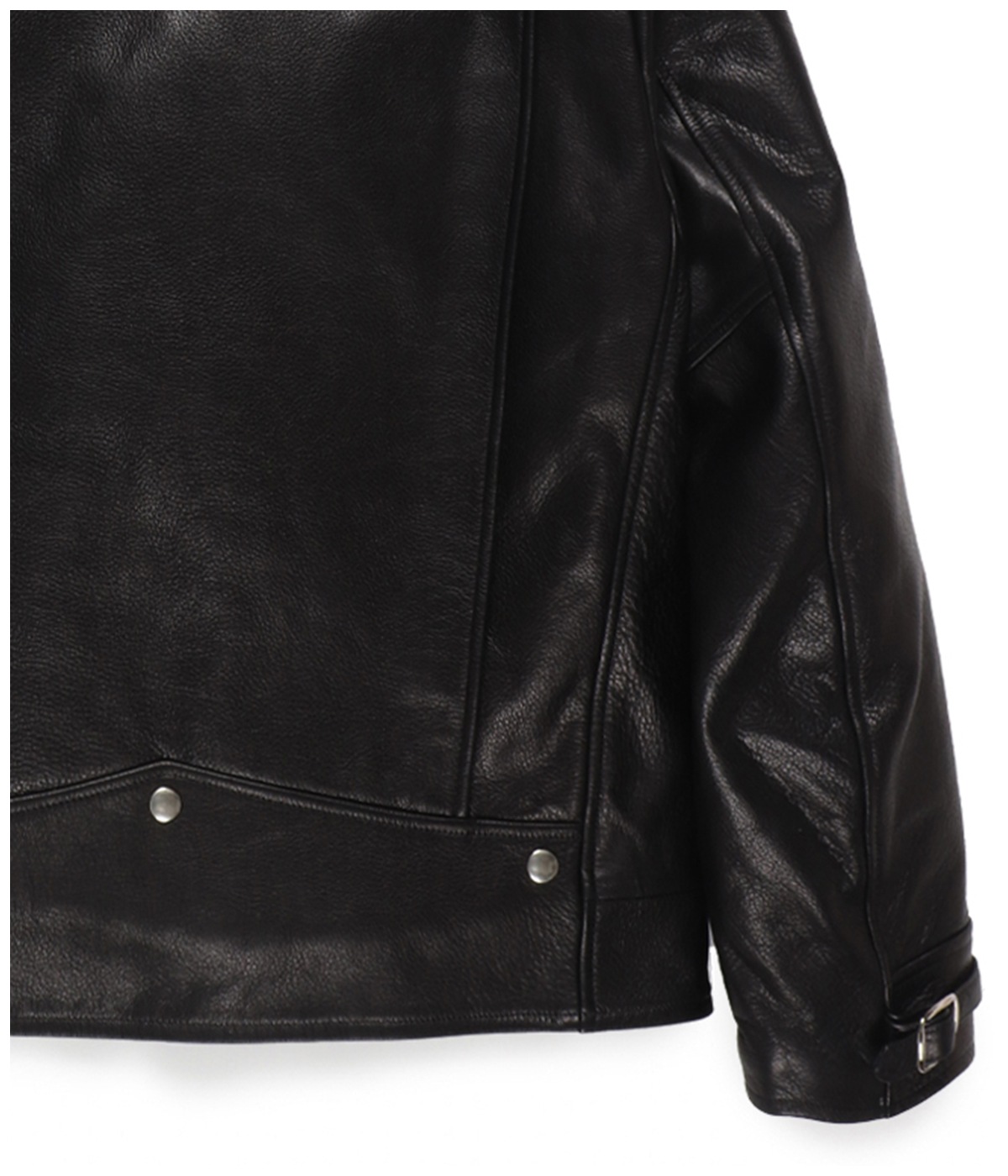 LEATHER DOUBLE RIDERS JACKET (TYPE-2)【BLACK】｜WACKO MARIA
