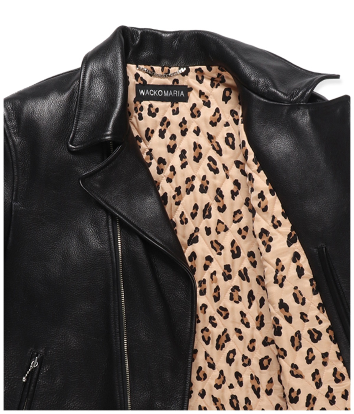 LEATHER DOUBLE RIDERS JACKET (TYPE-2)【BLACK】｜WACKO MARIA