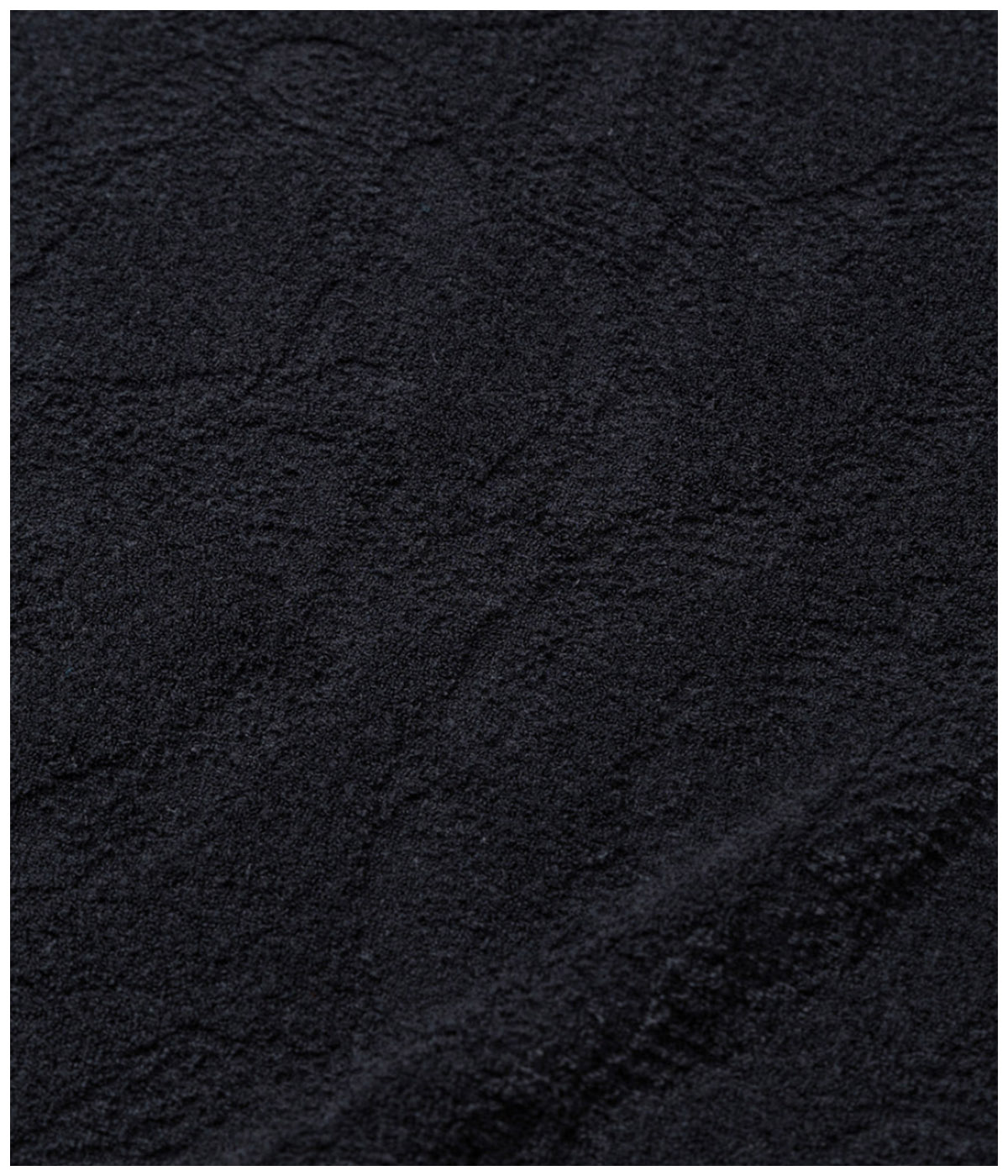 SNAKE PATTERN JACQUARD PILE CS【BLACK】