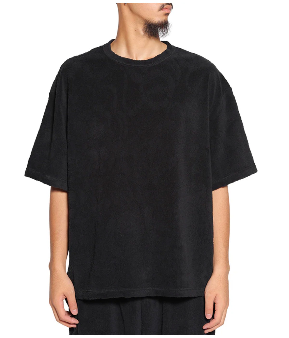 SNAKE PATTERN JACQUARD PILE CS【BLACK】