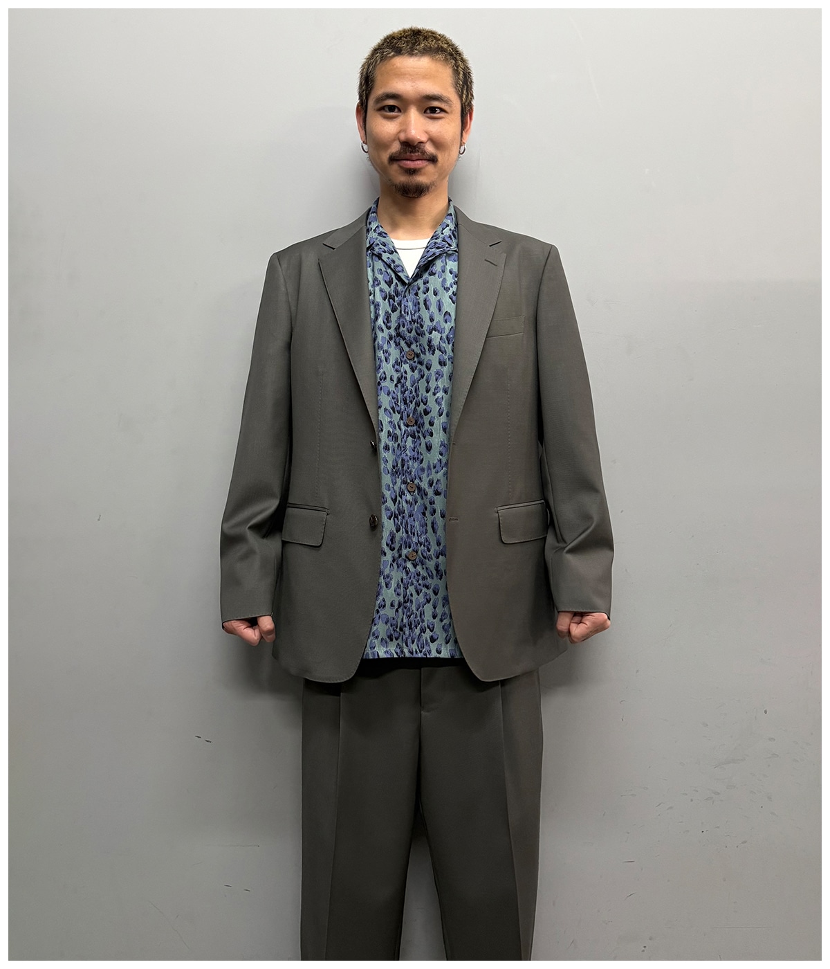 DORMEUIL / PLEATED TROUSERS (TYPE-1)【GRAY】｜WACKO MARIA｜MELTING