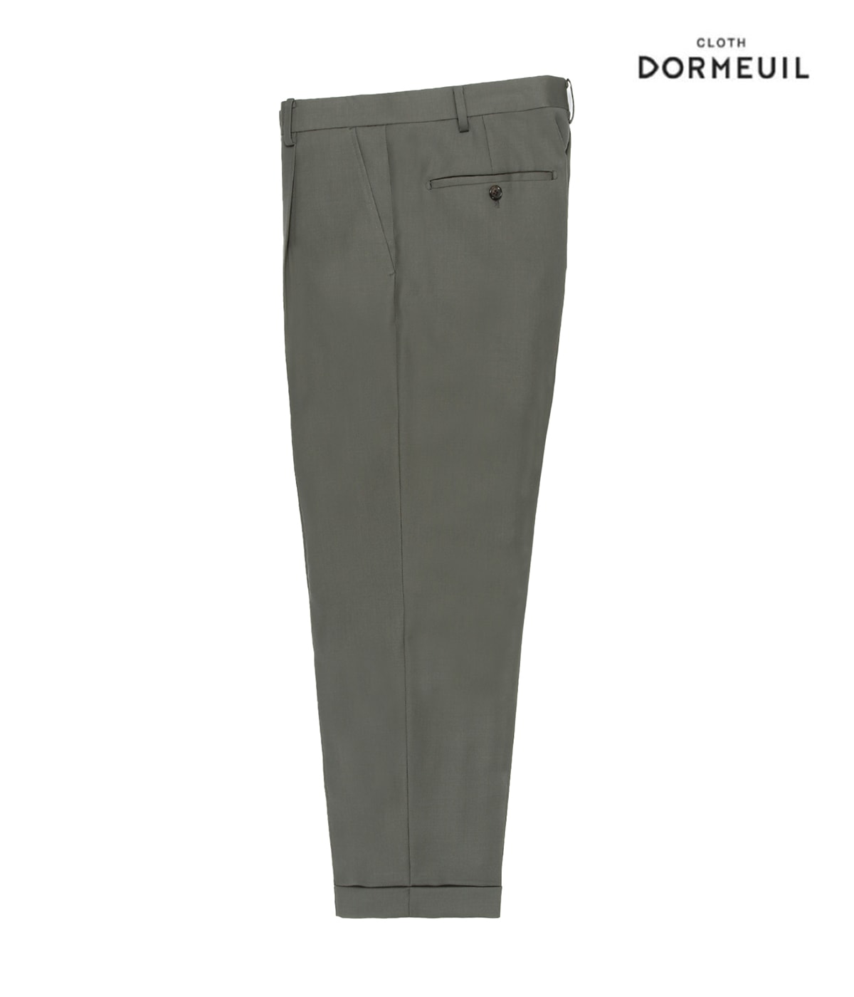 DORMEUIL / PLEATED TROUSERS (TYPE-1)【GRAY】