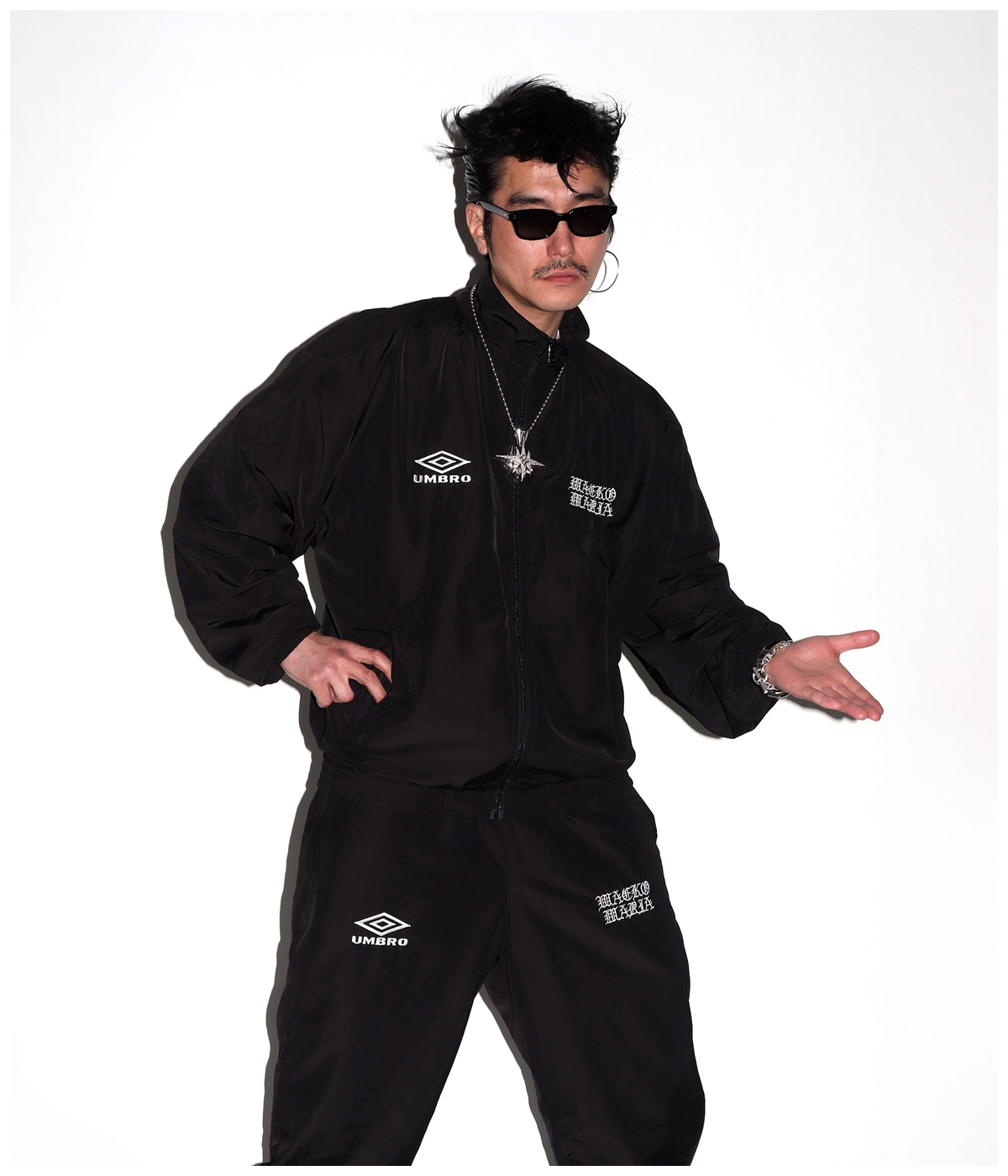 UMBRO / NYLON TRUCK PANTS【BLACK】｜WACKO MARIA｜MELTING POT（正規