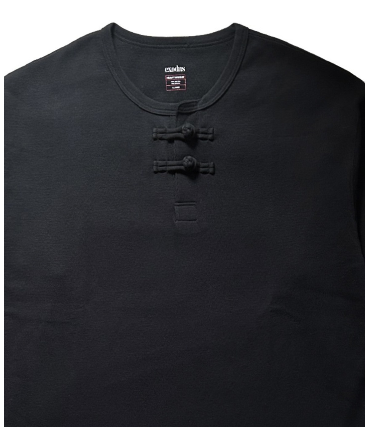 HONEYCOMB ORIENTAL L/S HENRY NECK【BLACK】
