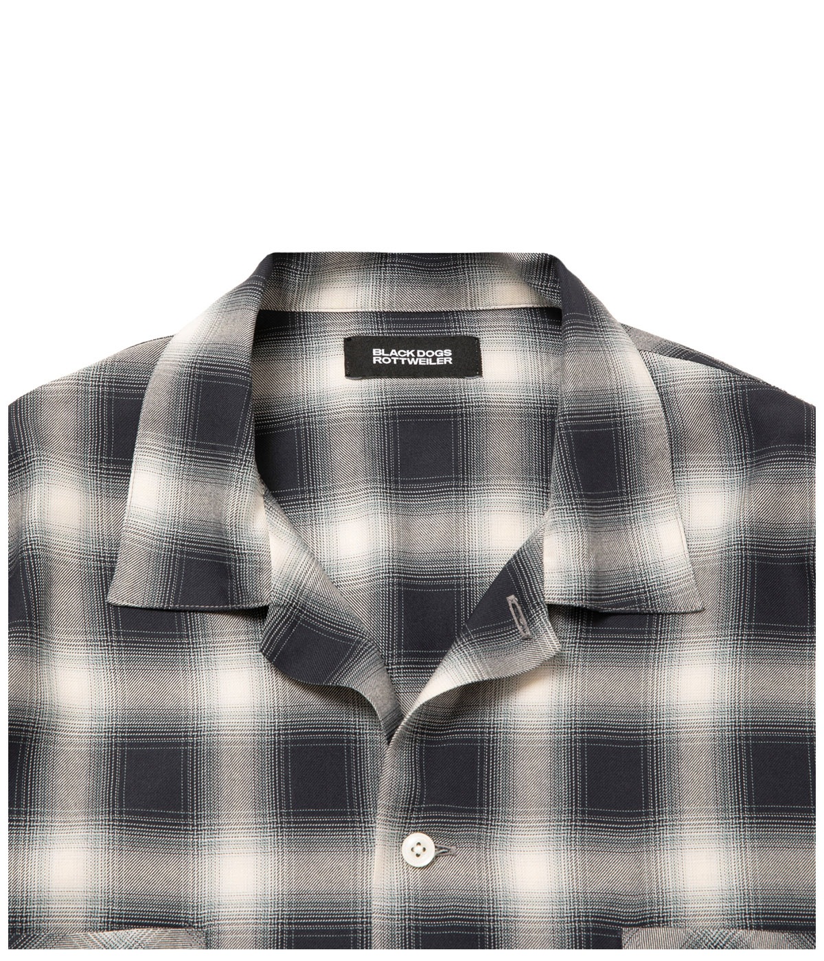 R9 OMBRE CHECK SHIRT【BLACK】