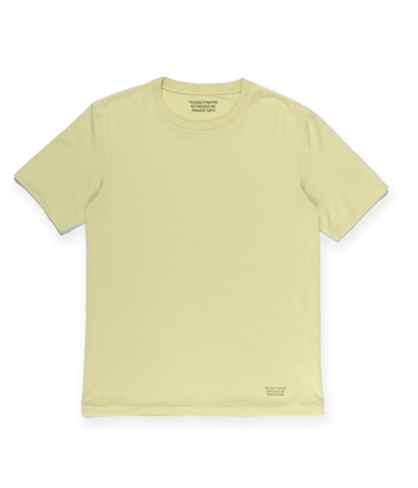 3 PACK CREW NECK COLOR T-SHIRT【MINT/YELLO/BROWN】